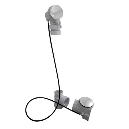 Westbrass Rapid Flow 2 Ball Joint Head PVC Cable Drive W/ 45 in Cable in Powder Coat White D52P45BJ-50